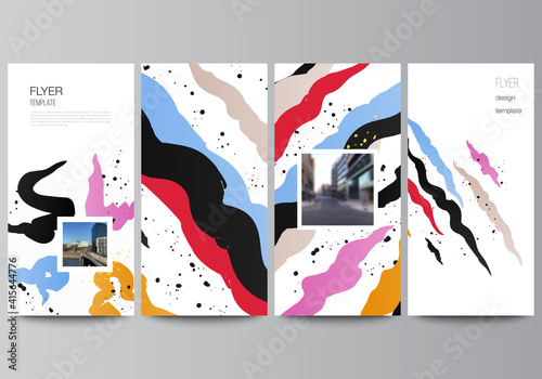 Vector layout of flyer, banner design templates for website advertising design, vertical flyer design, website decoration backgrounds, agency, corporate, business, portfolio, pitch deck, startup.