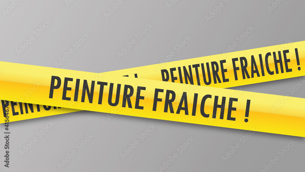 Logo peinture fraîche.