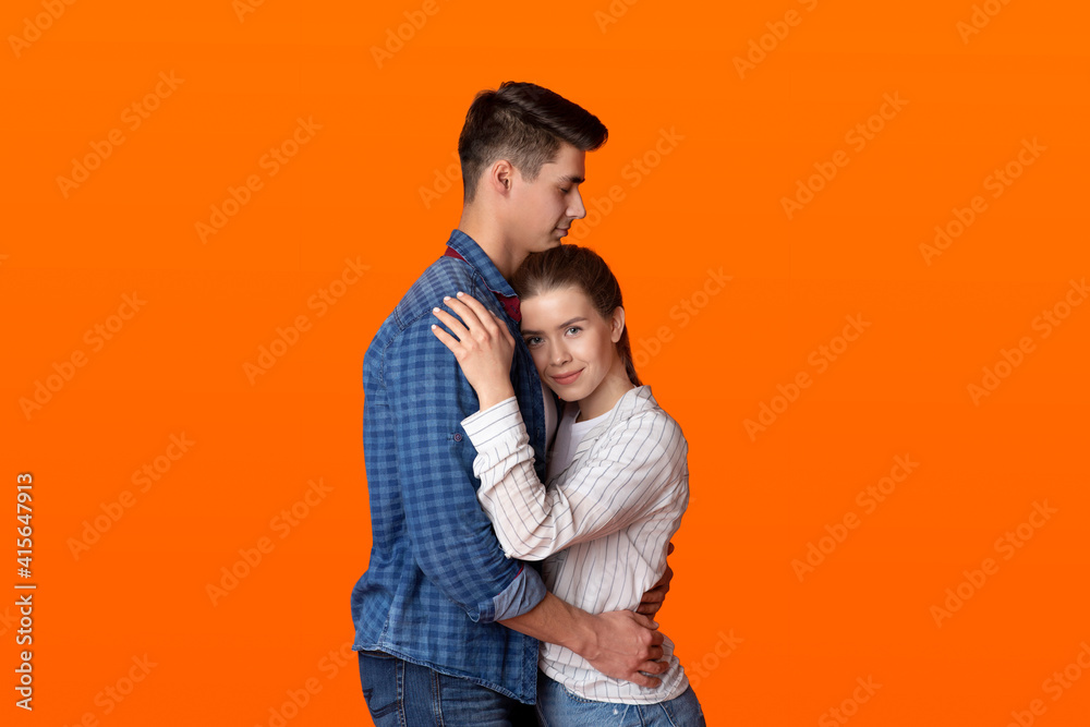 Happy date, emotions of love, relationship in free time during covid-19 lockdown Happy date, emotions of love, relationship in free time during covid-19 lockdown