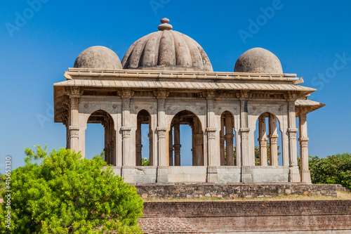 Cenotaph at Kevda Masjid mosque in Champaner historical city, Gujarat state, India photo