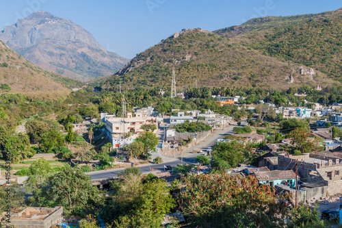 Aerial view of Junagadh, Gujarat state, India