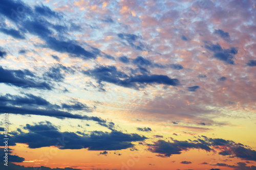 The magical colors of the sunset