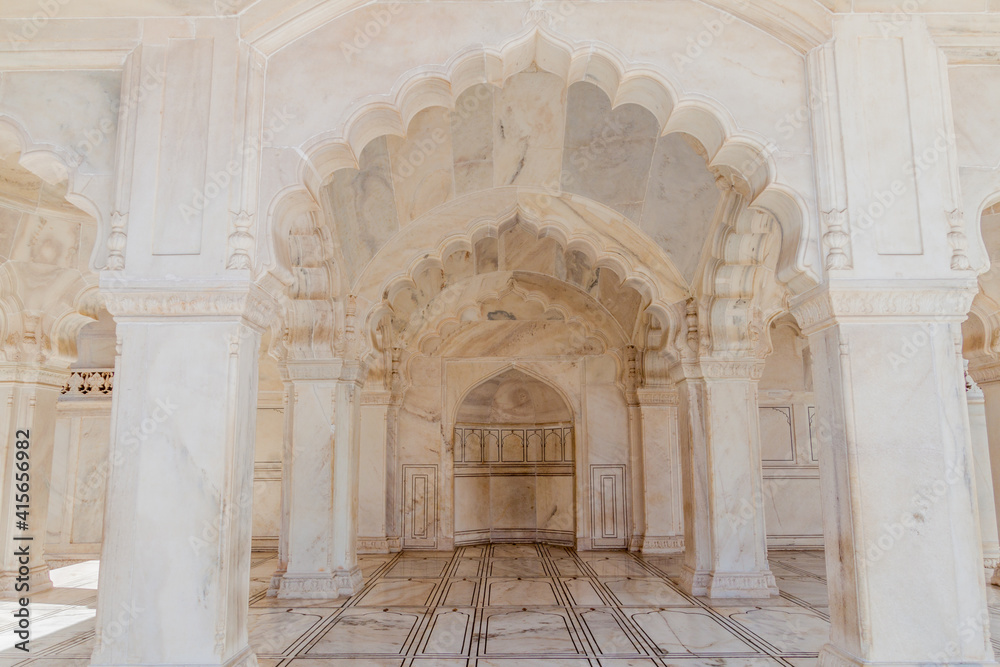 Nagina Masjid mosque at Agra Fort, Uttar Pradesh state, India