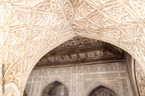 AGRA, INDIA - FEBRUARY 20, 2017: Interior of Khas Mahal at Agra Fort, Uttar Pradesh state, India © Matyas Rehak