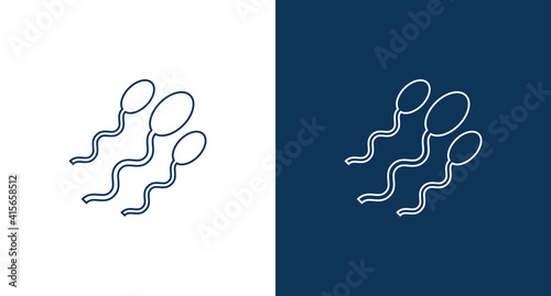 Sperm icon for web and mobile