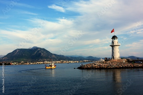 lighthouse on the coast © miroslav