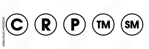 C R P TM SM - Copyright and Registered trademark symbol