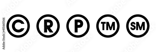C R P TM SM - Copyright and Registered trademark symbol