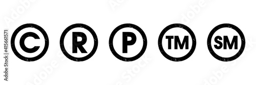 C R P TM SM - Copyright and Registered trademark symbol