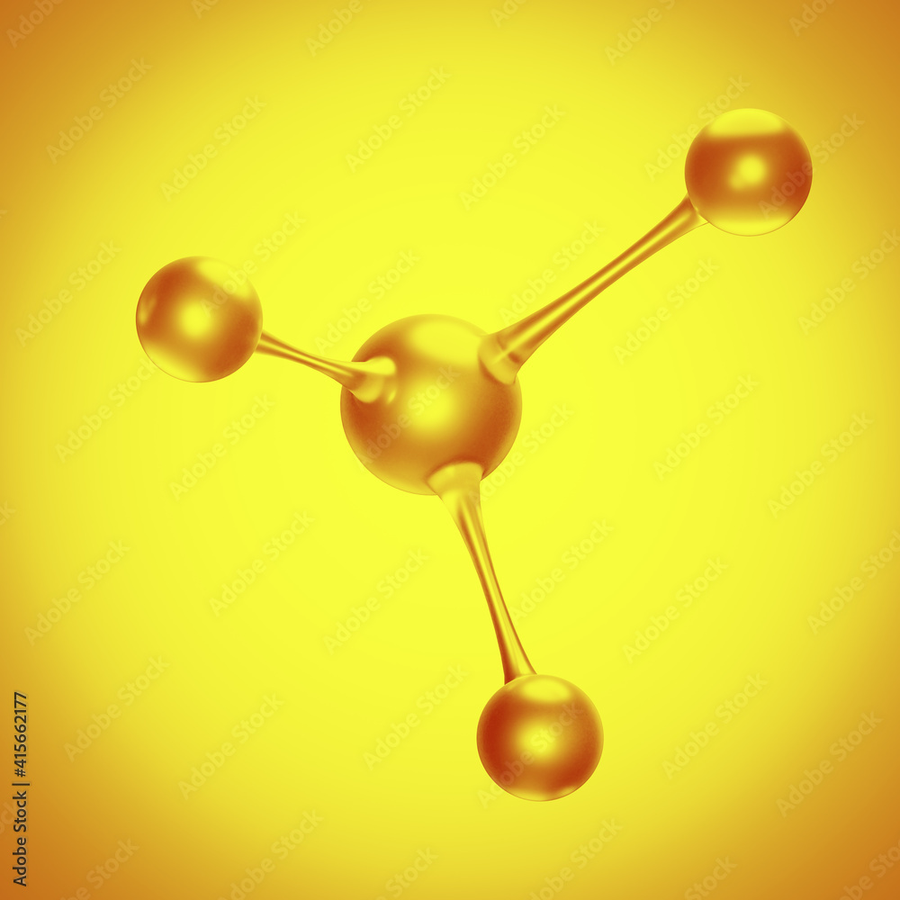 Molekül oder Molekülketten in 3D Visualisierung: Thema molekular Wissenschaft Molekül oder Molekülketten in 3D Visualisierung: Thema molekular Wissenschaft