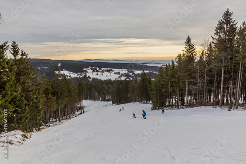 Ski slope of the Ricky v Orlickych horach ski centrum, Czech Republic © Matyas Rehak