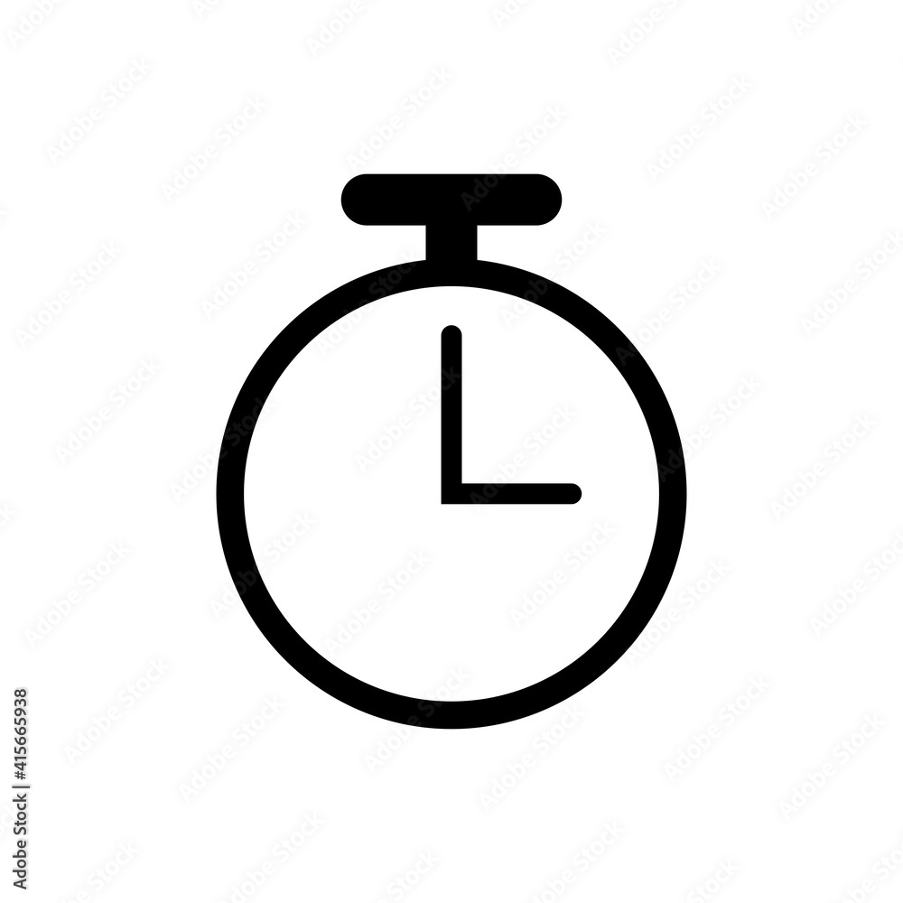 clock line icon or stopwatch. with a simple design. icon suitable for web design, mobile app, logo design. clock line icon or stopwatch. with a simple design. icon suitable for web design, mobile app, logo design.
