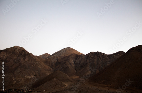 mountains in the morning