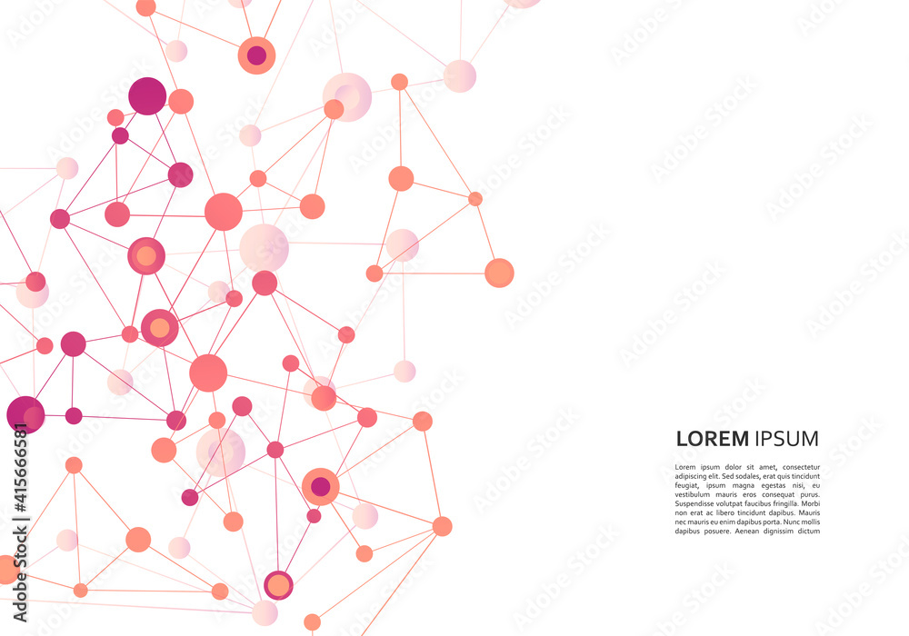 Structure molecule and communication Dna, atom, neurons. Science concept for your design. Connected lines with dots. Medical, technology, chemistry, science background. Vector illustration Structure molecule and communication Dna, atom, neurons. Science concept for your design. Connected lines with dots. Medical, technology, chemistry, science background. Vector illustration