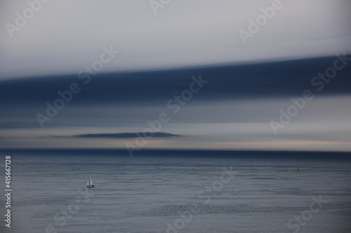 Cloud formation over Whitby sea at Regatta 2012