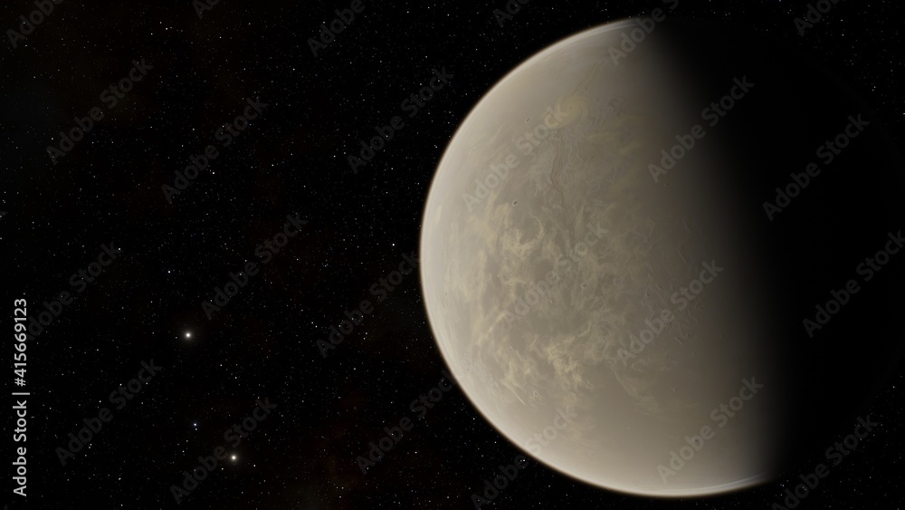 Planets and galaxy, science fiction wallpaper. Beauty of deep space. Billions of galaxy in the universe Cosmic art background 3d render