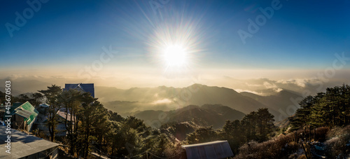 Majestic sunrise, Sandakphu, Nepal photo