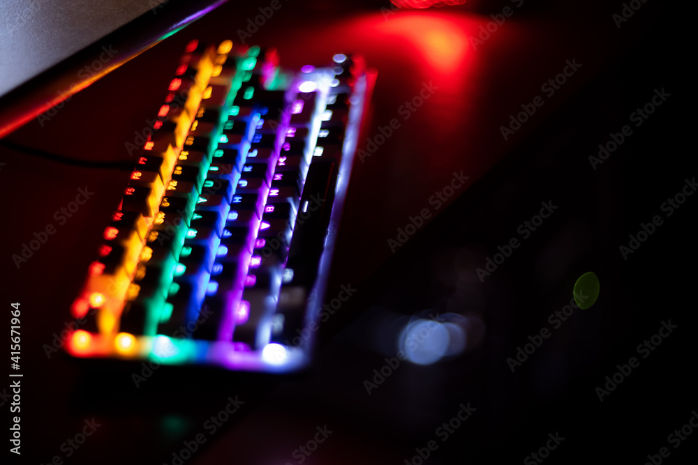 Gaming  Backlight keyboard with versatile color schemes