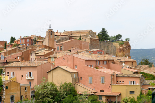 Fotografie, Obraz Hilltop town of Roussillon, Roussillon, Vaucluse, Provence-Alpes-Côte d'Azur, Fr