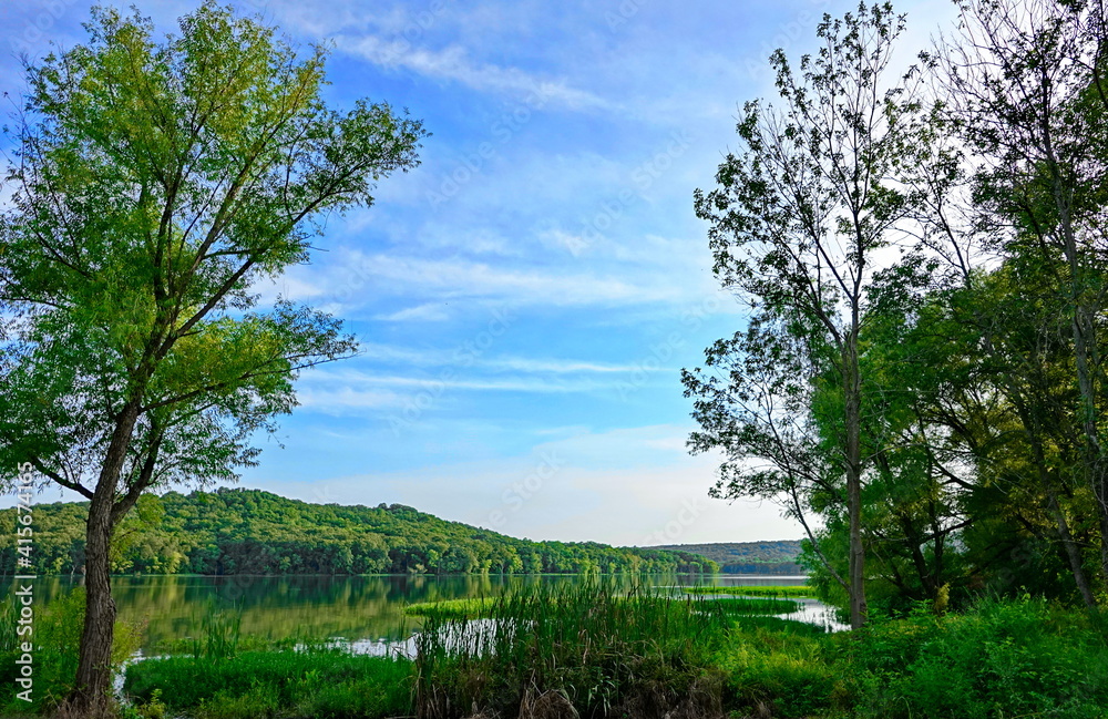 Obraz premium springtime at the lake