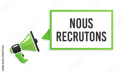 Nous recrutons
