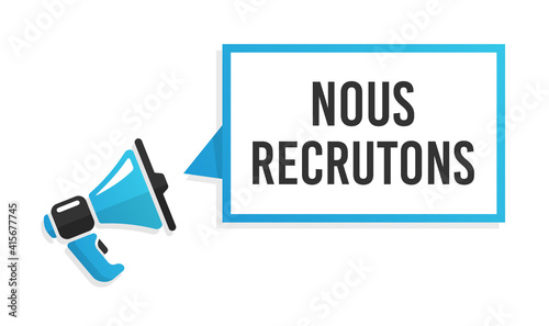 Nous recrutons