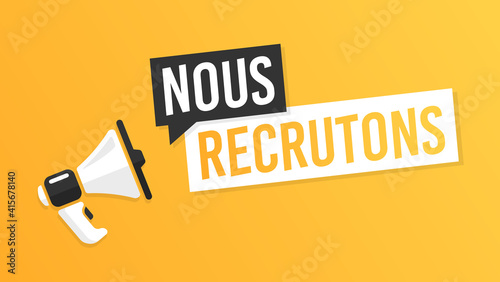 Nous recrutons