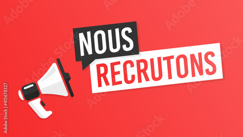Nous recrutons