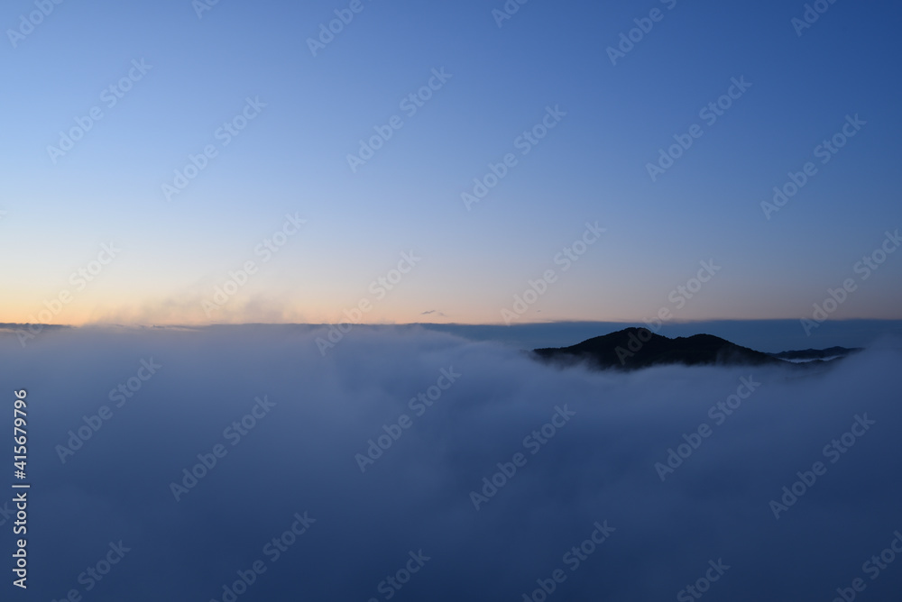 Sea of clouds in early morning Sea of clouds in early morning