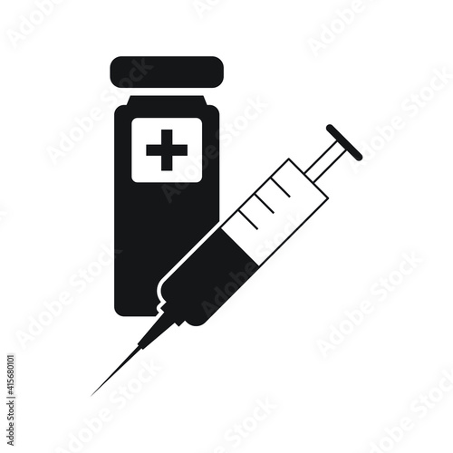 Medicine icon design isolated on white background. 