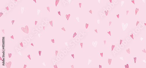 Abstract Valentine's Day love design of minimal design template. illustration vector