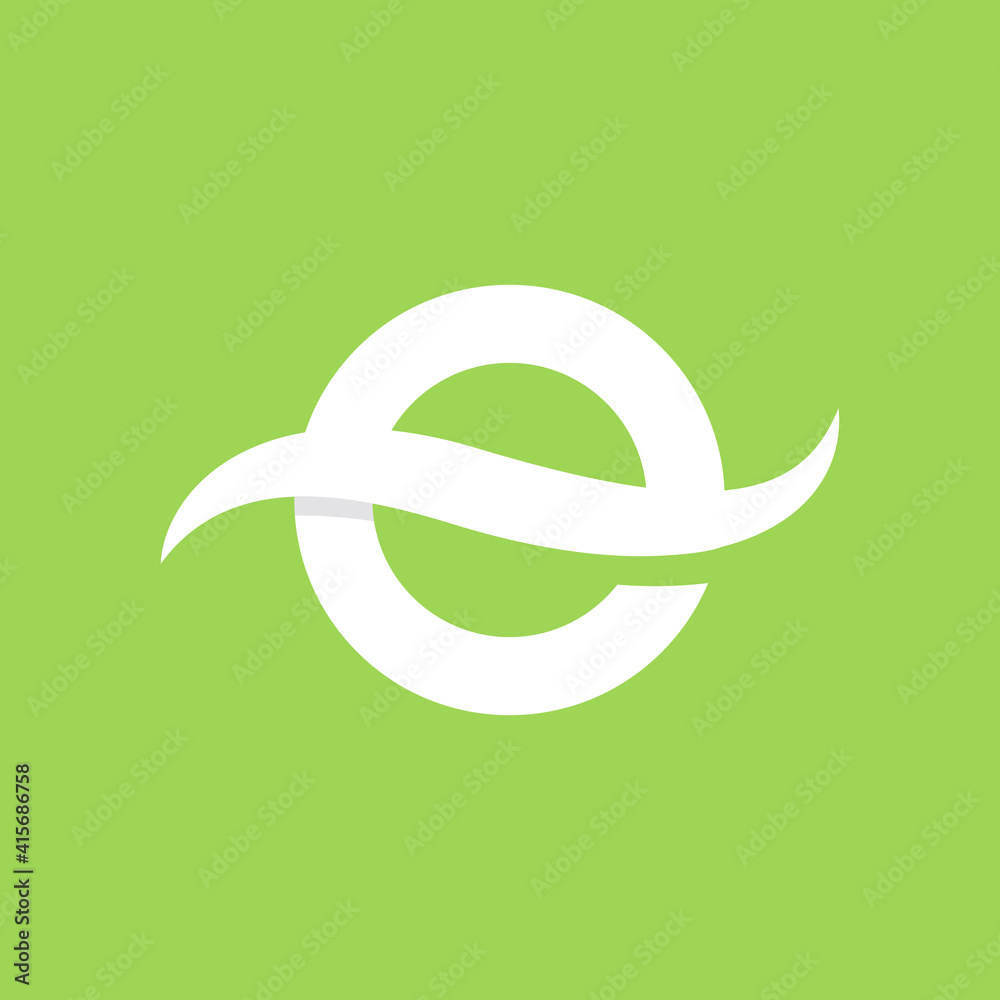Letter E logo design template elements. vector illustration