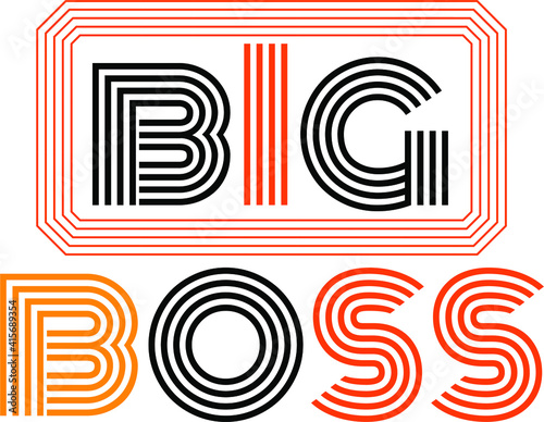 big boss typography t-shirt design. Ready to print for apparel, poster, illustration. Modern, simple, lettering t shirt vector.