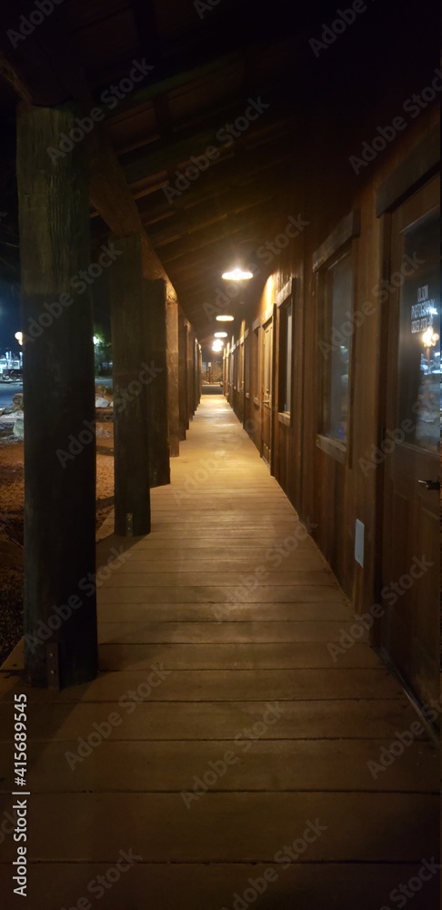 corridor at night