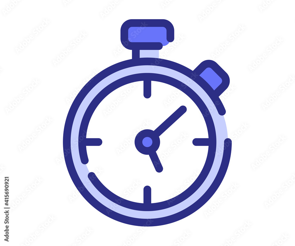 stop watch timer counter single isolated icon with dash or dashed line style stop watch timer counter single isolated icon with dash or dashed line style