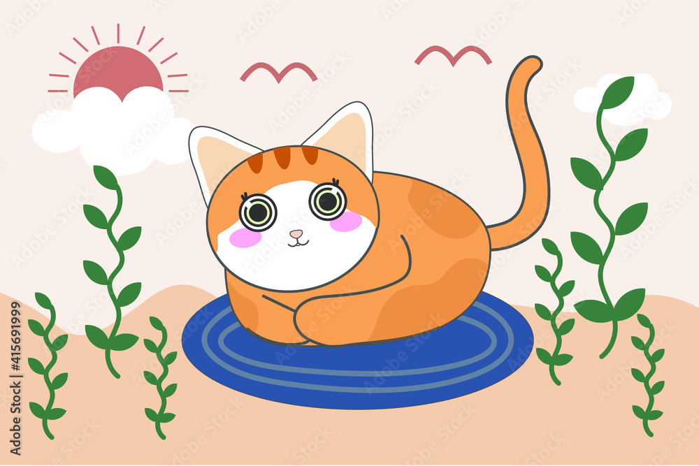 Cute cat vector Cute cat vector