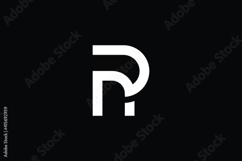 Minimal Innovative Initial PN logo and NP logo. Letter NP PN creative elegant Monogram. Premium Business logo icon. White color on black background