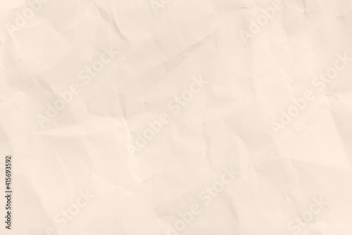 Recycled crumpled brown paper texture or paper background for design with copy space for text or image