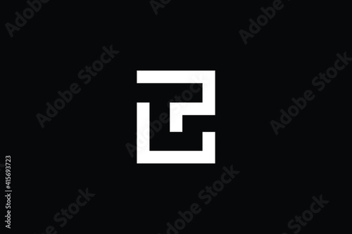 Minimal Innovative Initial LP logo and PL logo. Letter LP PL creative elegant Monogram. Premium Business logo icon. White color on black background