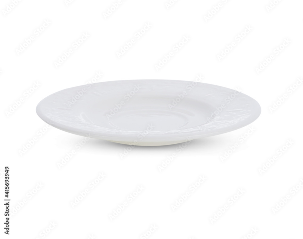 White plate ceramic isolated on white background White plate ceramic isolated on white background