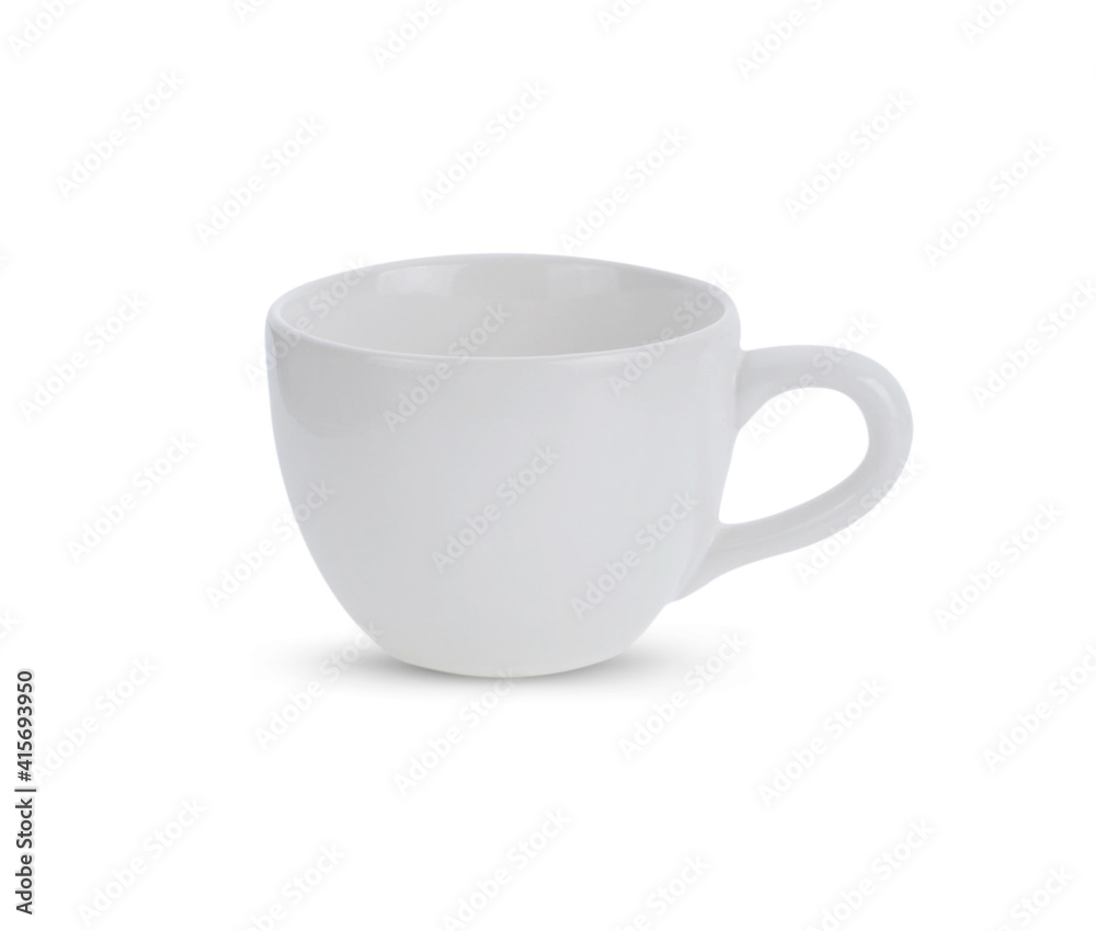 white ceramic cup isolated on white background. white ceramic cup isolated on white background.