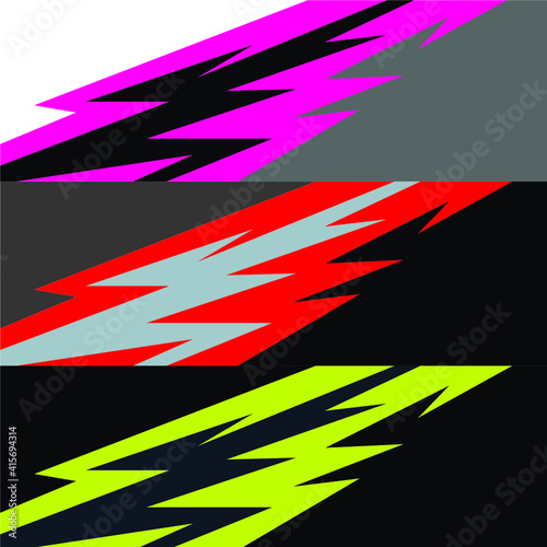 Car Decal Design Vector Graphic Abstract 