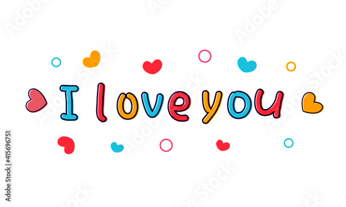 Creative valentine's day confession vector