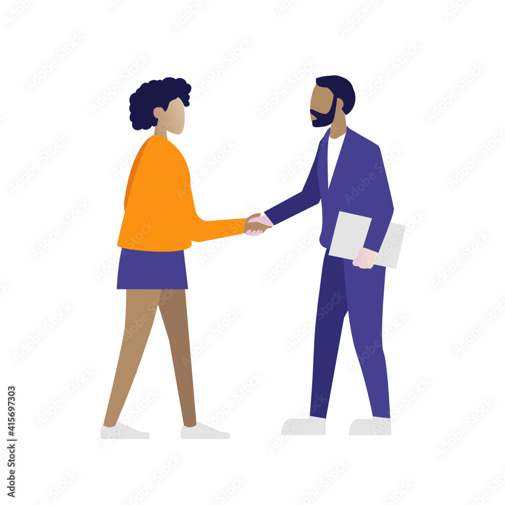Business cooperation vector Business cooperation vector
