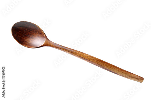 wooden spoon isolated on white