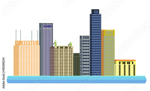 City building vector design illustration