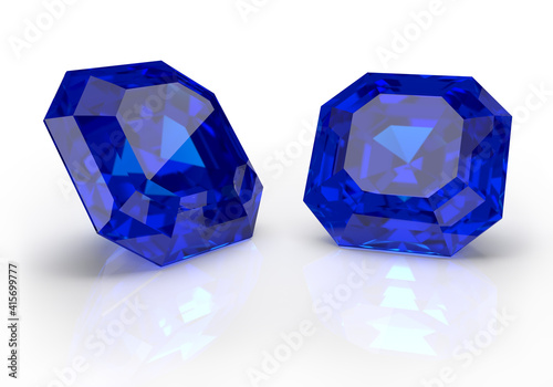 Two beautiful sapphires
