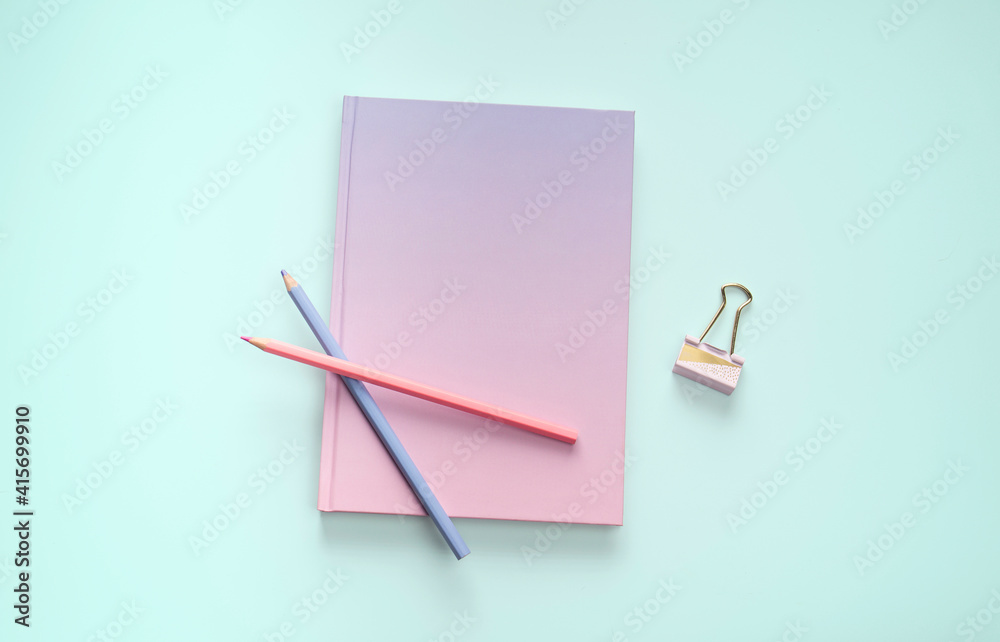 flat lay book stationery flat lay book stationery