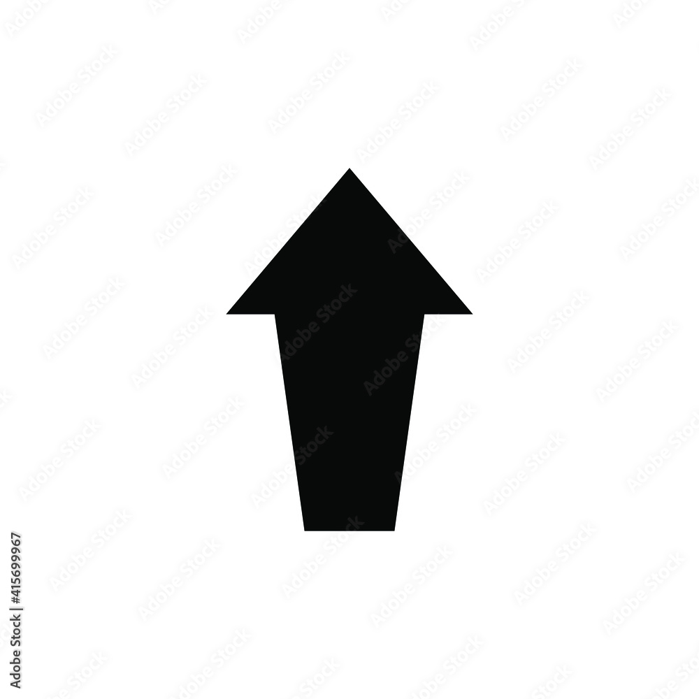 Up arrow icon vector graphic illustration Up arrow icon vector graphic illustration