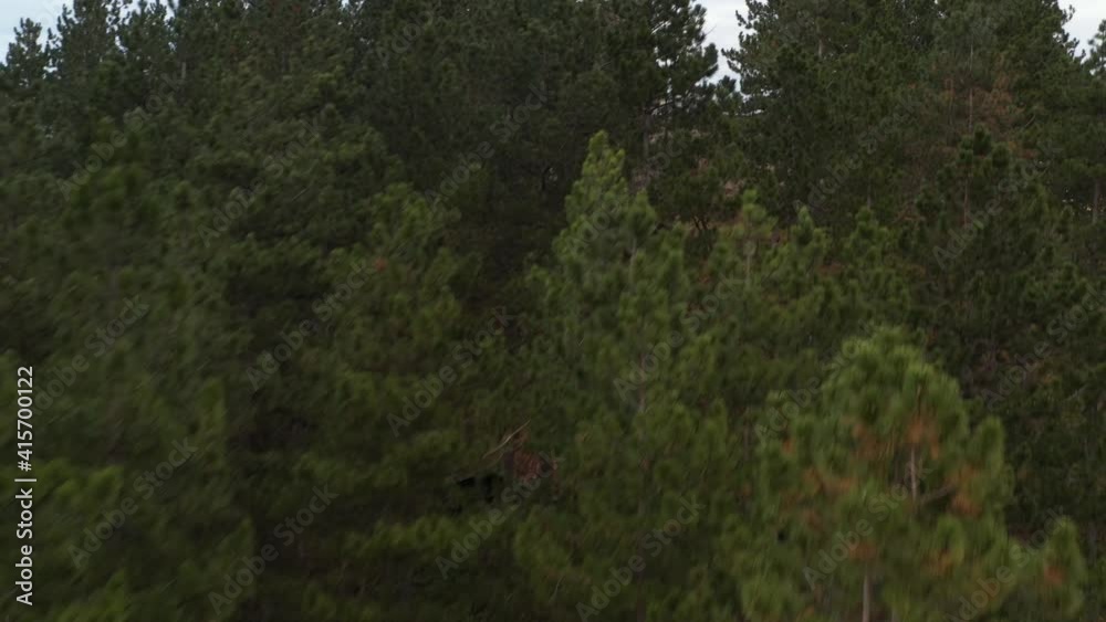Scenic Monastery House And Church On Top Of Valley Overlooking Townscape Of Novi Pazar, Serbia. - Aerial Overhead Shot
